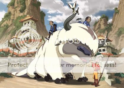 Team Avatar with Appa