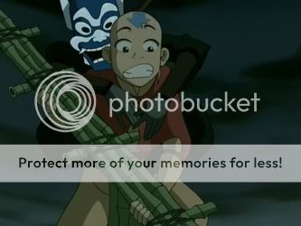 Aang and The Blue Spirit