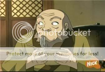 Uncle Iroh eating noodles