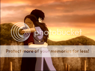 Katara and Zuko hugging