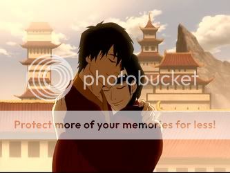 Zuko and Mai hugging