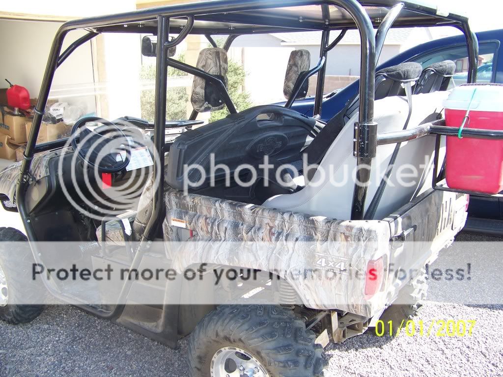 Simple gun rack... Yamaha Rhino Forums Yamaha UTV Forum